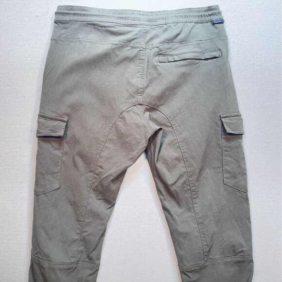 Projek Raw Mens Bungee Cargo Jogger Pants Medium Olive Gray Casual Stretch - Picture 11 of 13